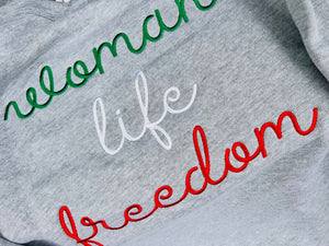 
                
                    Load image into Gallery viewer, Woman Life Freedom Sweatshirt
                
            